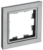 Рамка универсальная IEK Brite РУ-1-БрС 1-м. сталь картинка